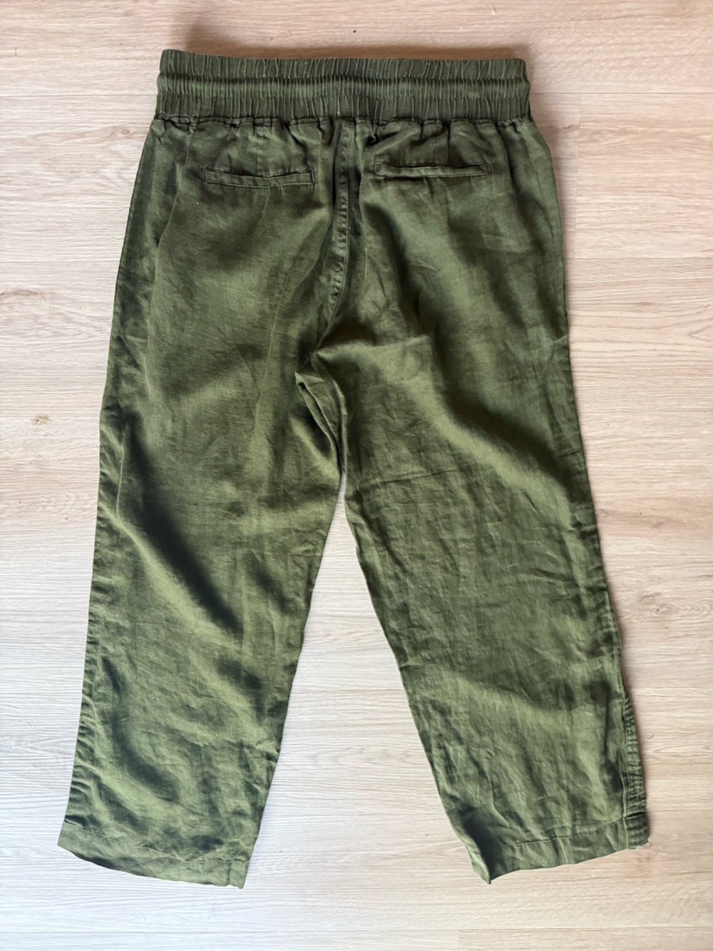 Quince 100% European Linen Wide Leg Pants Sz L - Picture 3 of 4